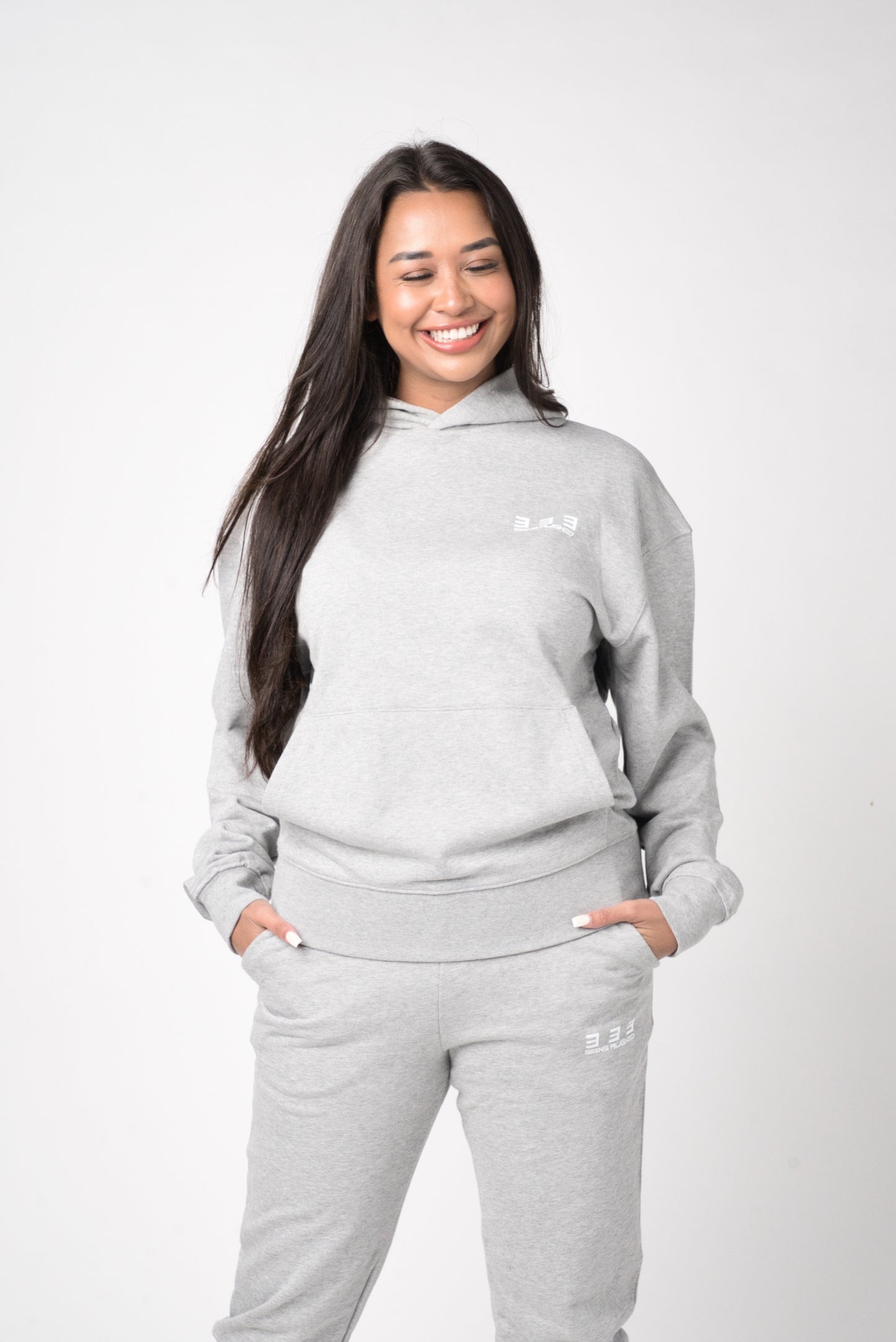 Hoodie & Broek (compleet) grijs