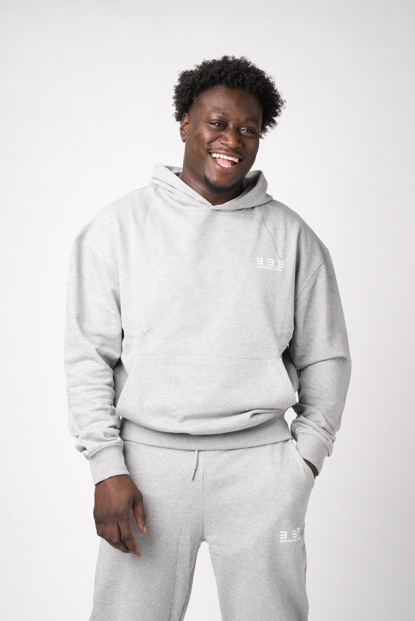 Hoodie & Broek (compleet) grijs